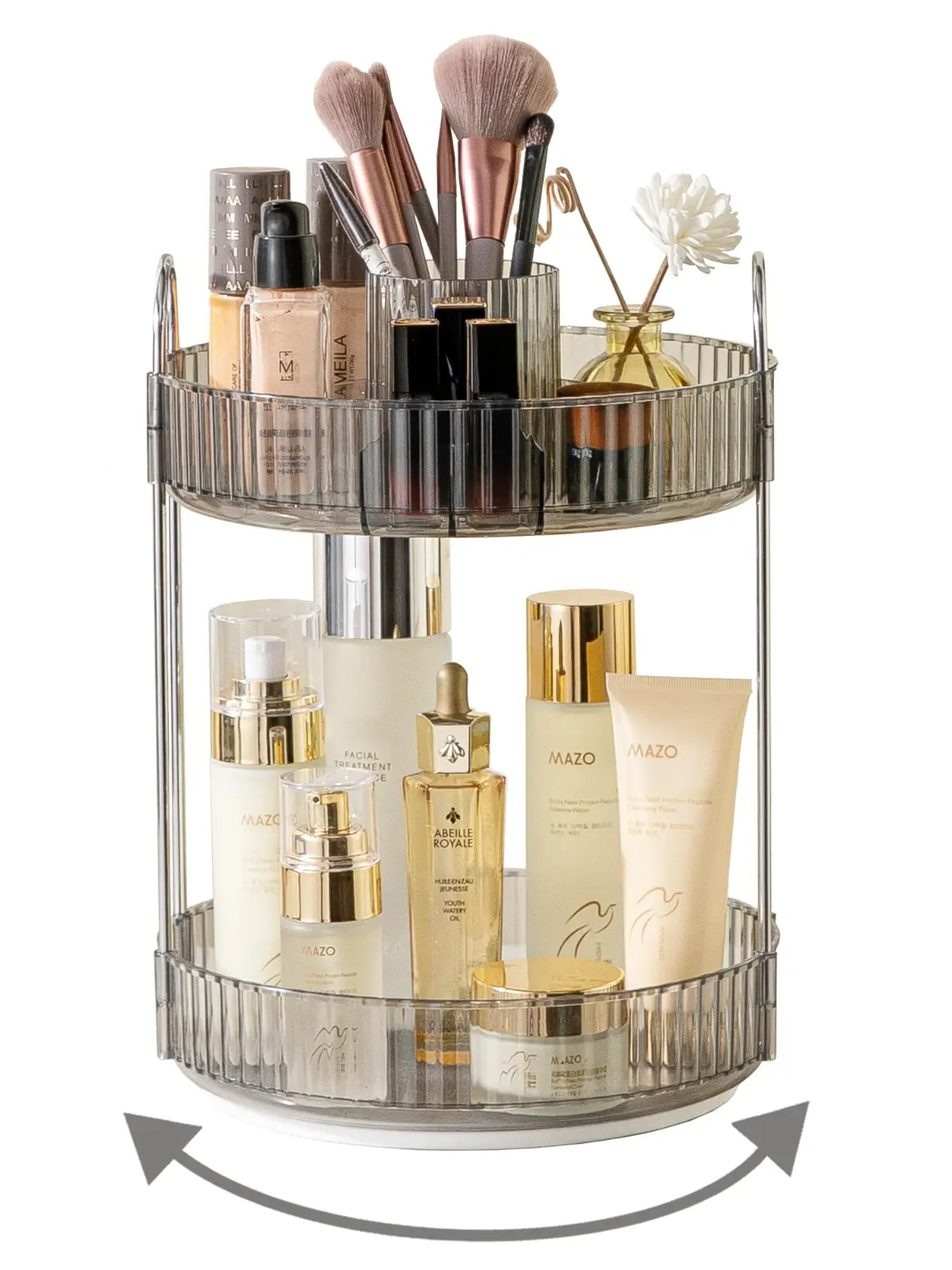 Asayuee 360 Rotating Makeup Organizer for Vanity detail