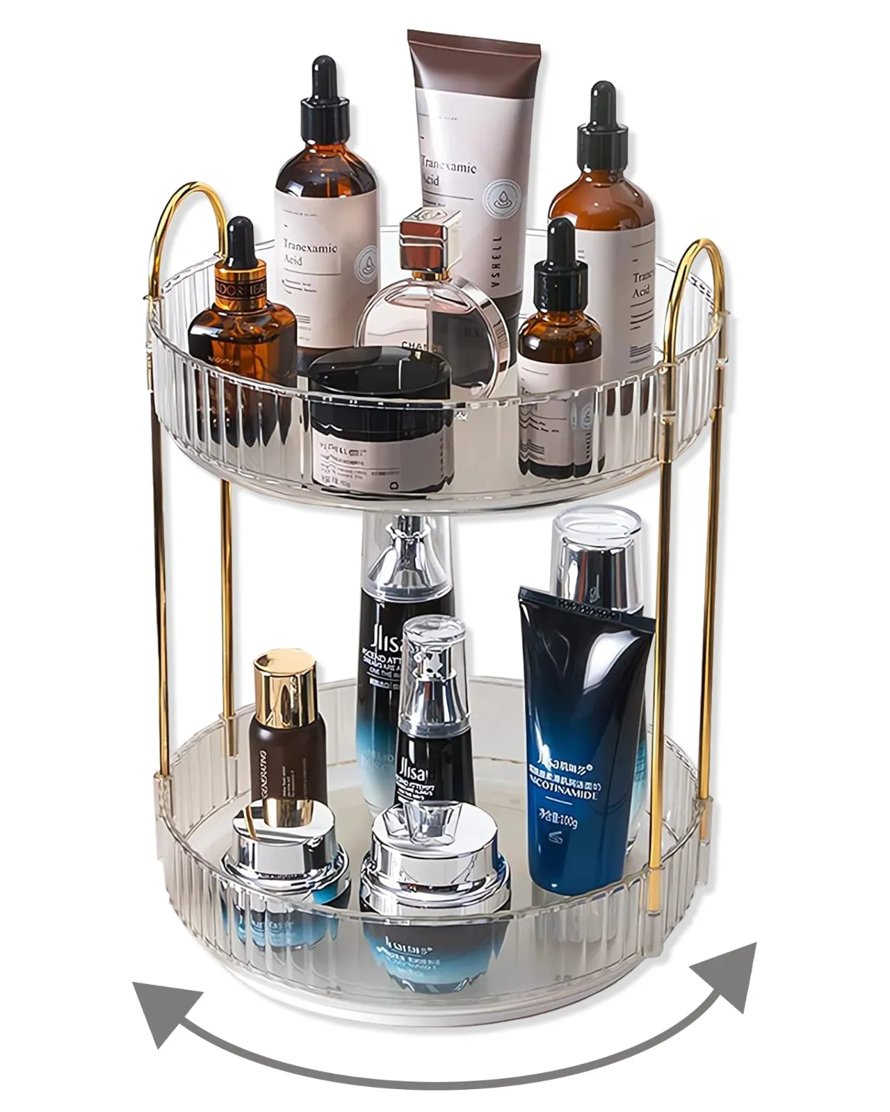 Asayuee 360 Rotating Makeup Organizer for Vanity results