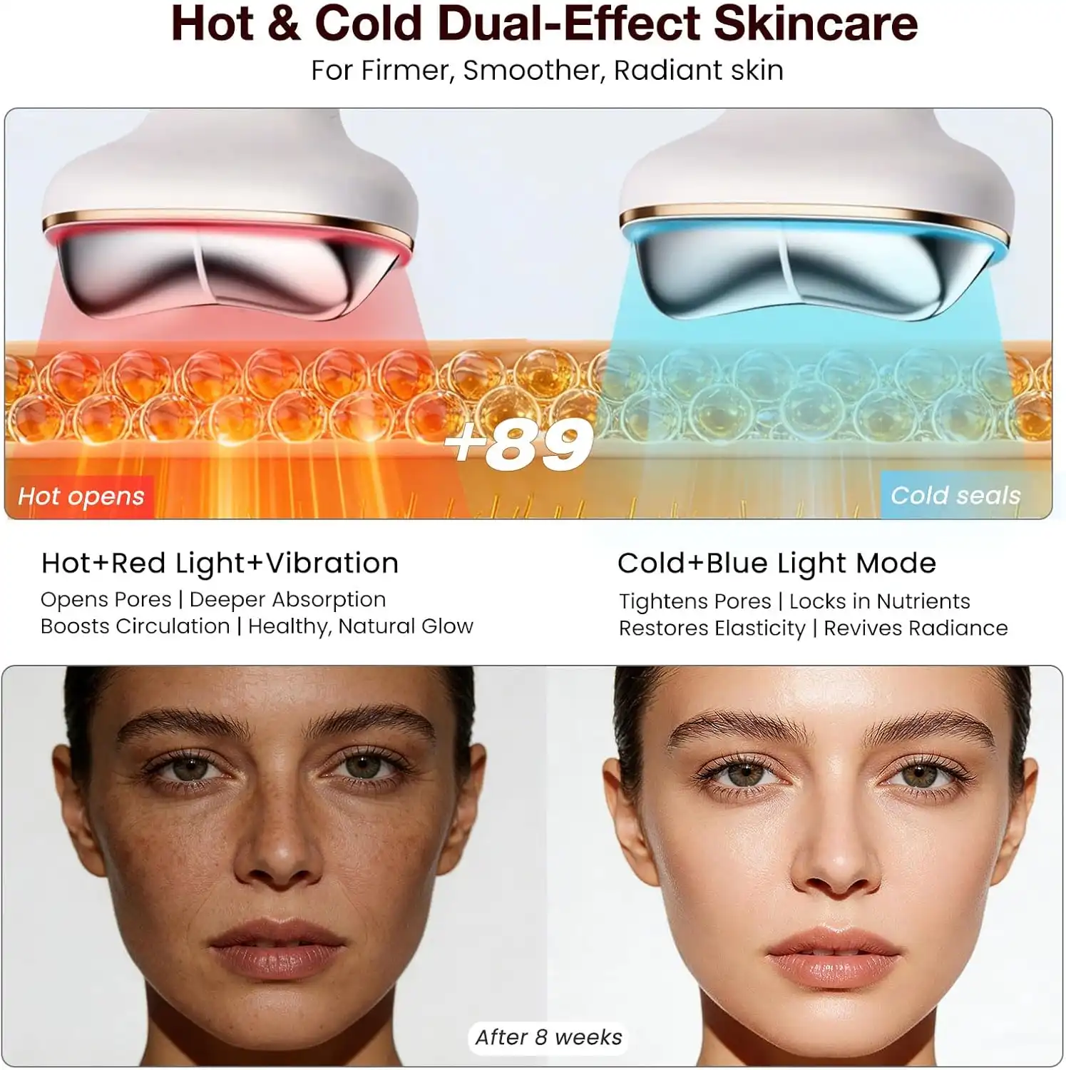 Cold Heat Gua Sha Facial Neck Lymphatic Massager texture