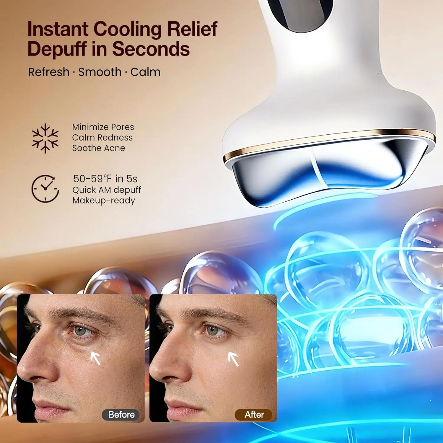 Cold Heat Gua Sha Facial Neck Lymphatic Massager unboxing