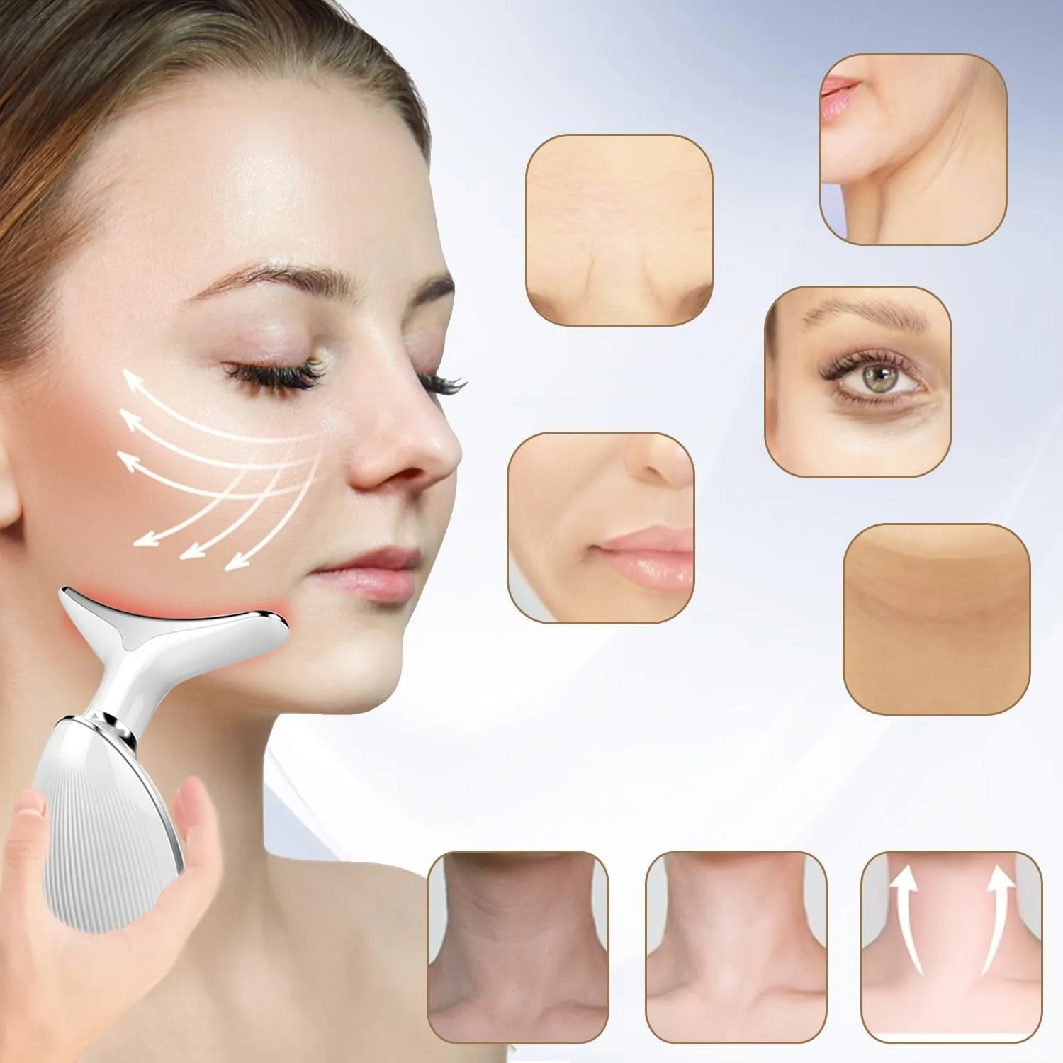 Face and Neck Massager Tools, Portable Facial Beauty Device features