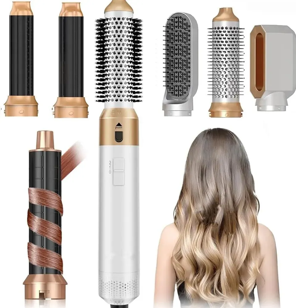 Hair Dryer Brush 5 in 1, Negative Ion Blow Dryer Brush Set review