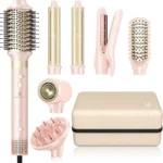 Hair Dryer Brush 8-in-1 Dual Voltage Hot Air Styler