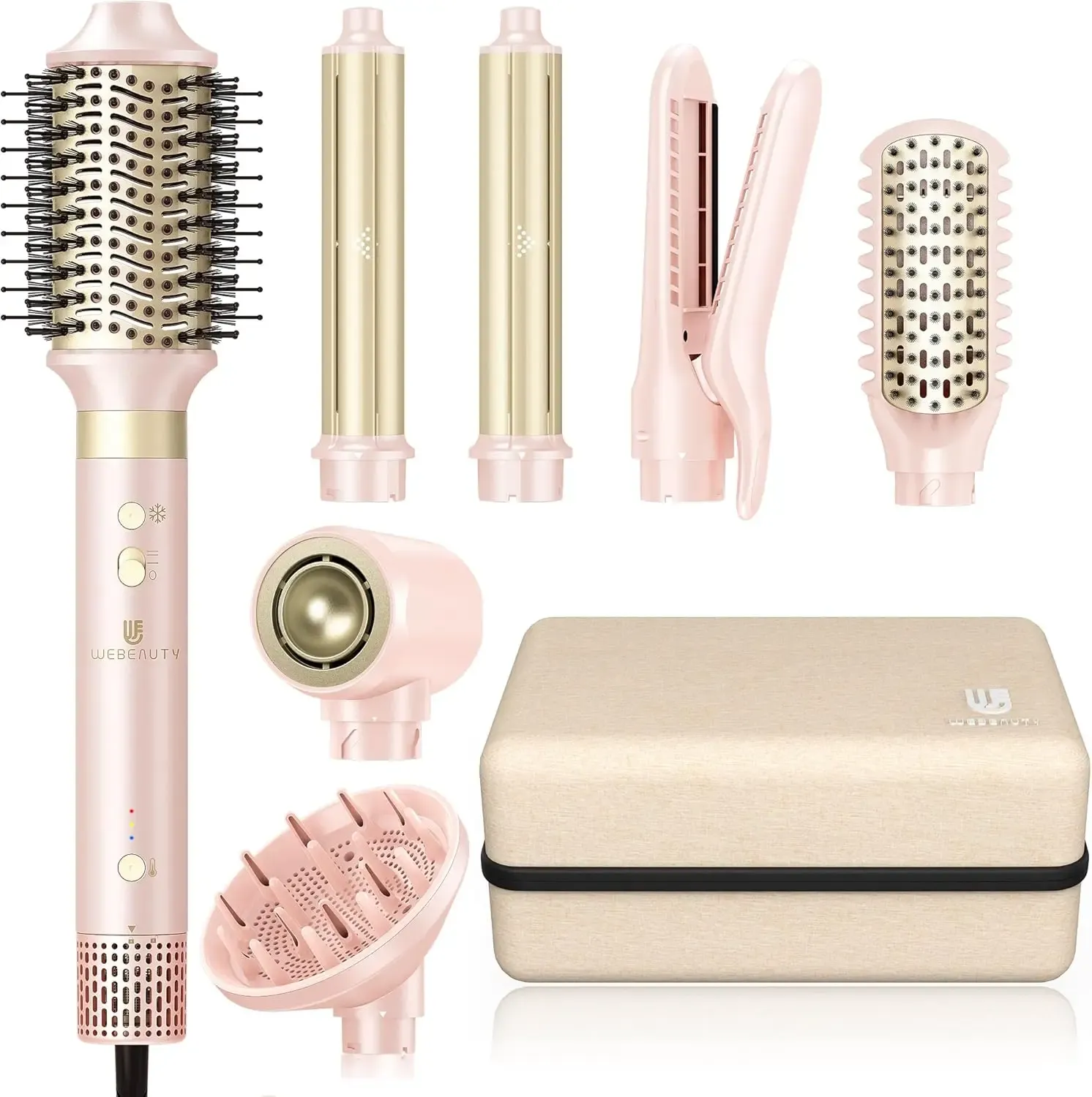 Hair Dryer Brush 8-in-1 Dual Voltage Hot Air Styler review