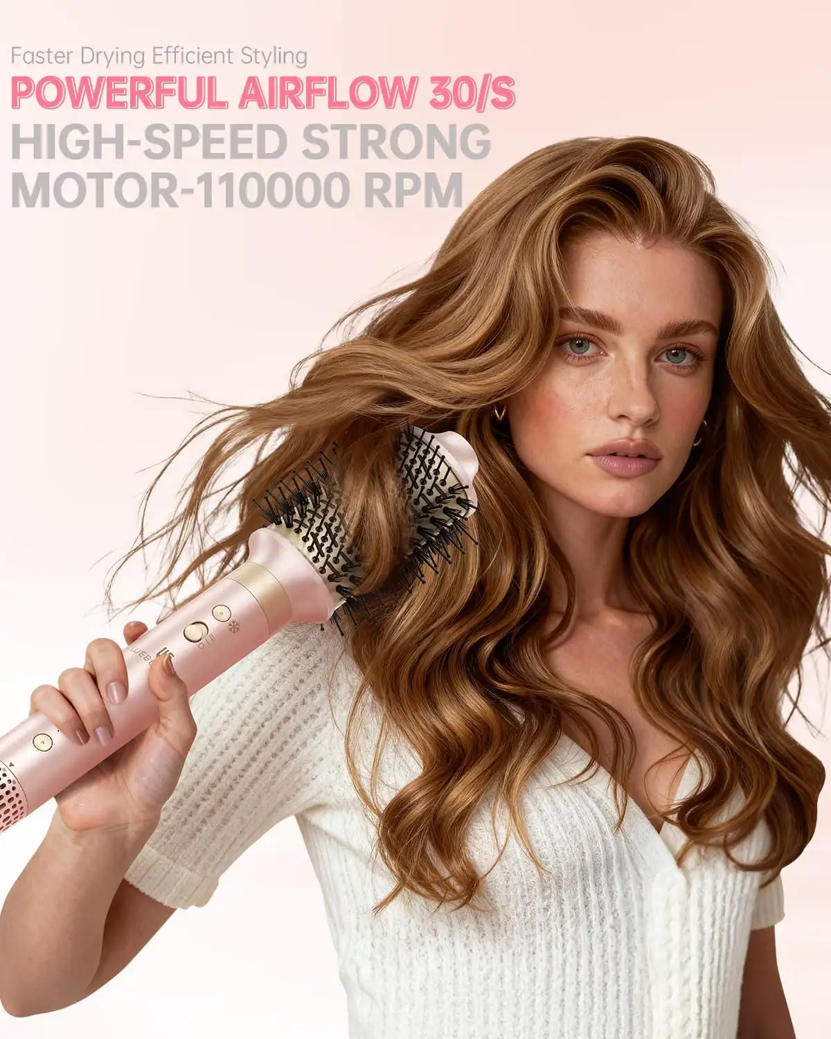 Hair Dryer Brush 8-in-1 Dual Voltage Hot Air Styler unboxing