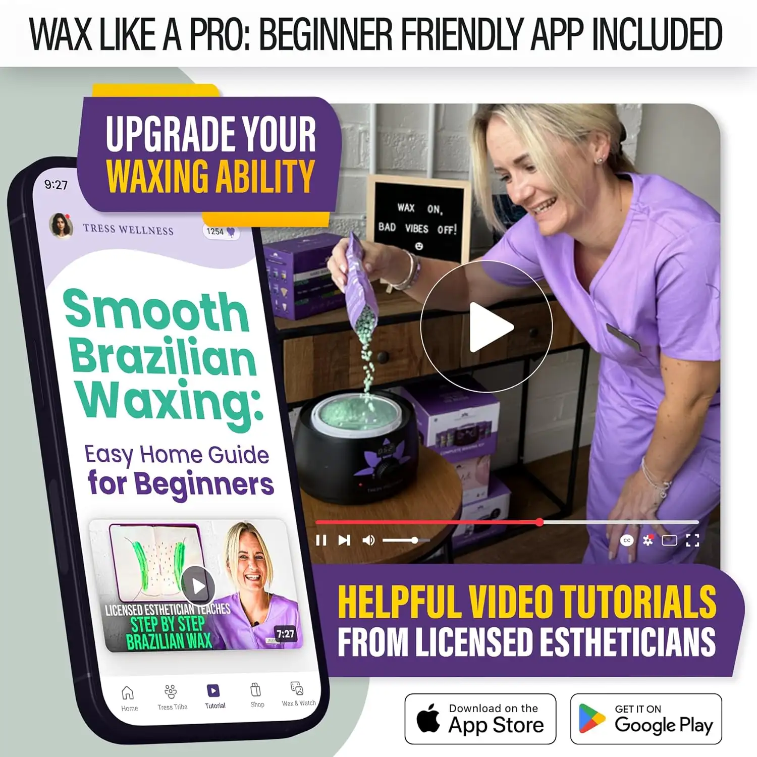 Tress Wellness Award Winning Waxing Kit showcase