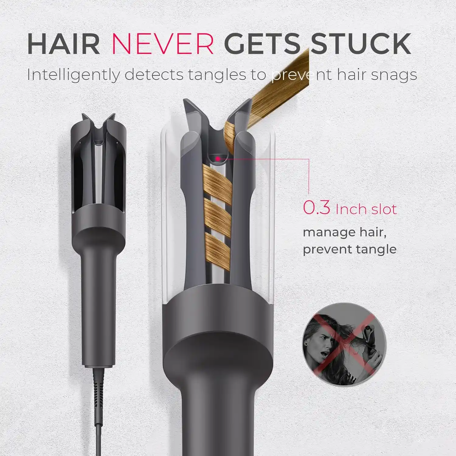 TYMO Automatic Rotating Curling Iron showcase