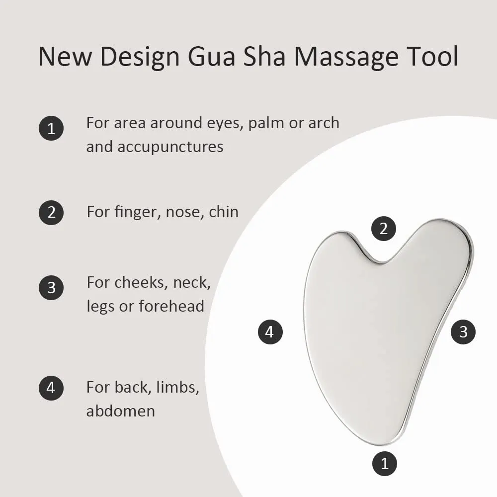 Yeamon Gua Sha Facial Tools and Face Roller Set detail