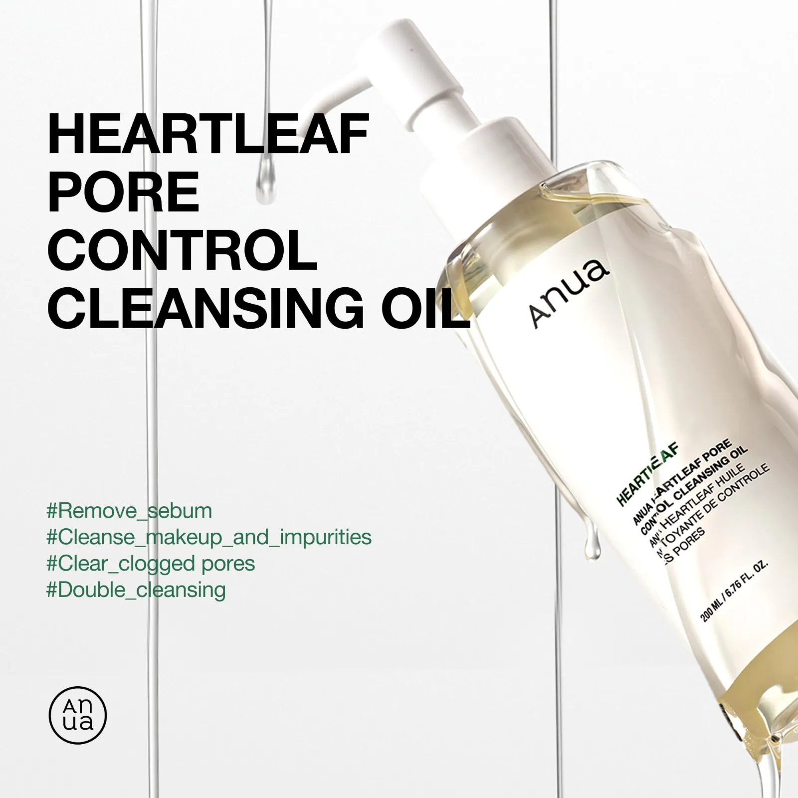 Anua 3-Step Glass Skin Beginner Set, Oil Cleanser and Face showcase