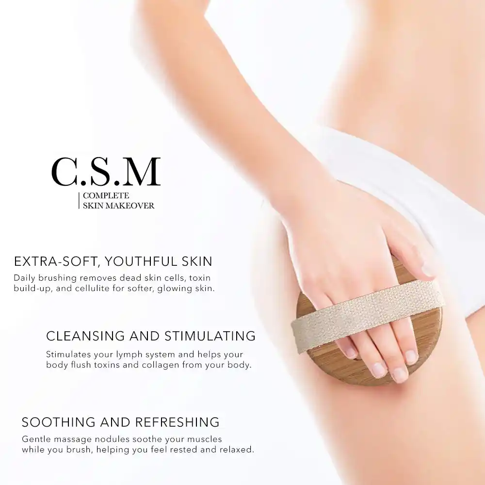 CSM Dry Brushing Body Brush for Lymphatic Drainage showcase