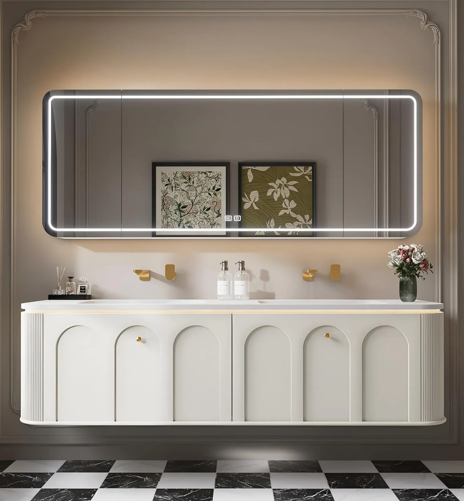 Floating Bathroom Vanity with Double Sink review