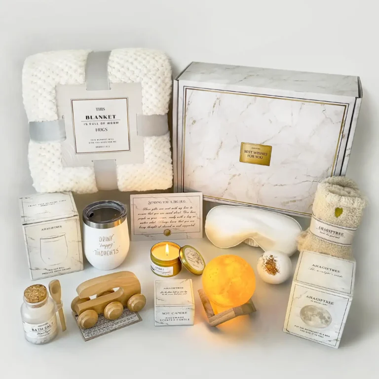 Gift Baskets for Women,11PC Care Package with Moon Lamp review