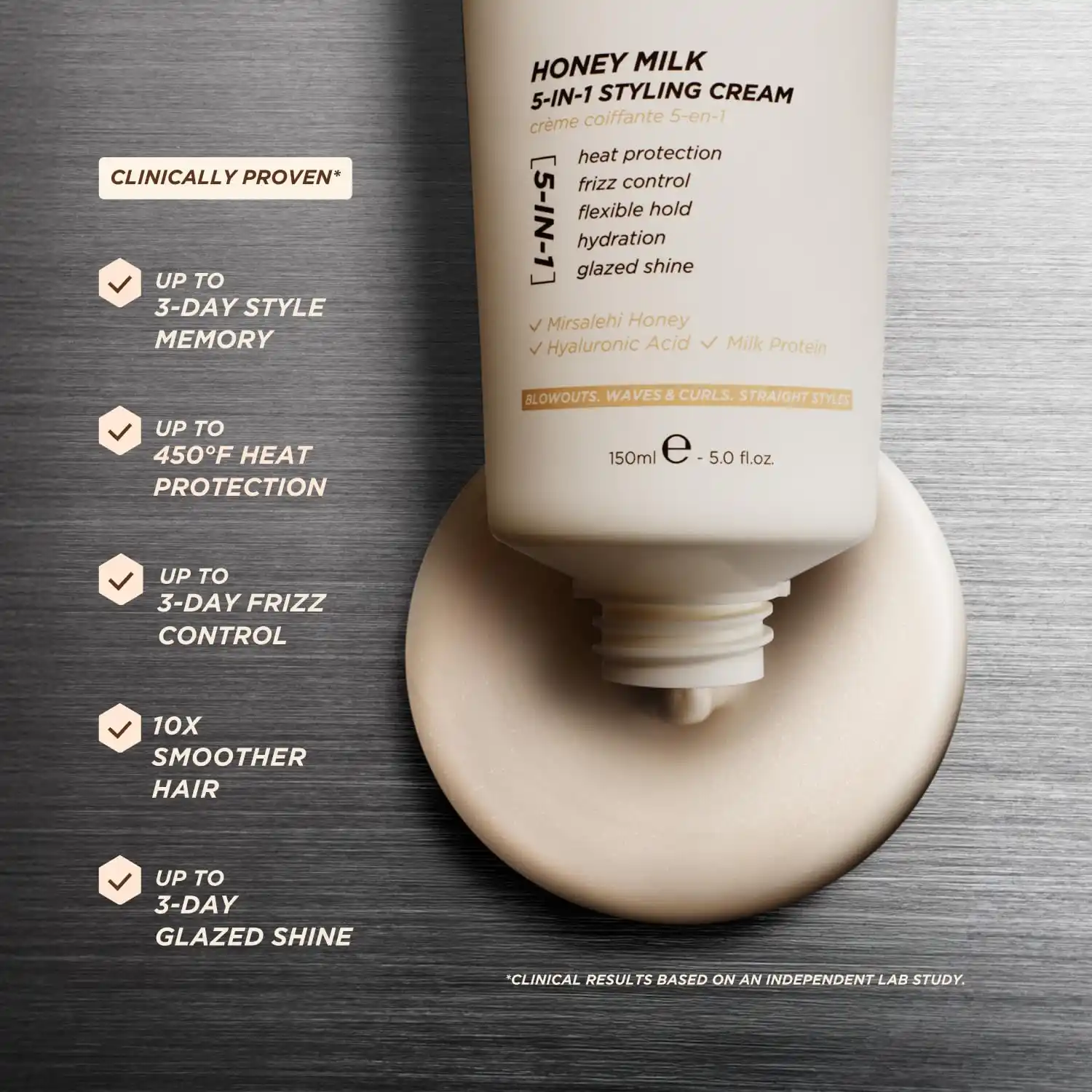 Gisou Honey Milk 5-in-1 Styling Cream showcase