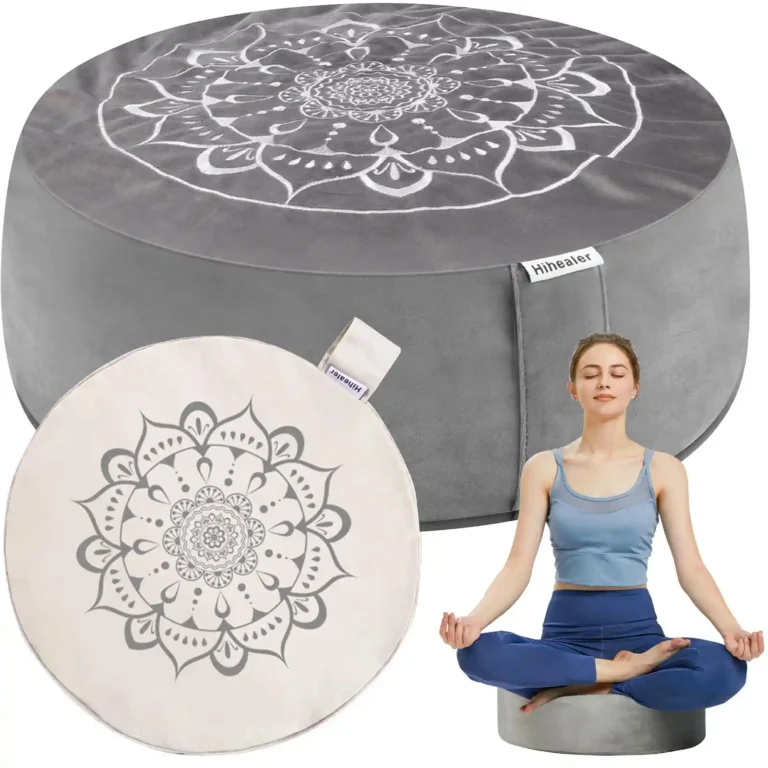 Hihealer Meditation Cushion, Traditional Tibetan Meditation Pillow Velvet Cover review
