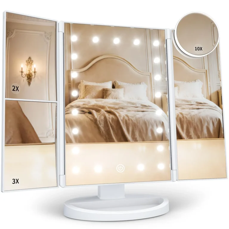 HUONUL Makeup Mirror, Vanity Mirror with Lights, 2X/3X/10X Magnification review