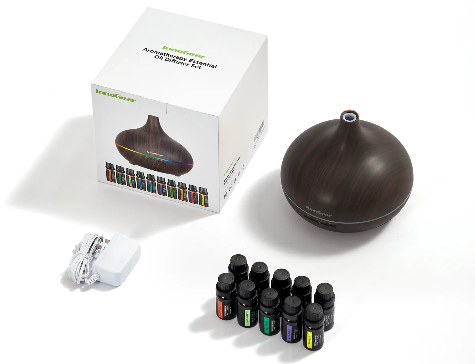 InnoGear Aromatherapy Diffuser & 10 Essential Oils Set unboxing