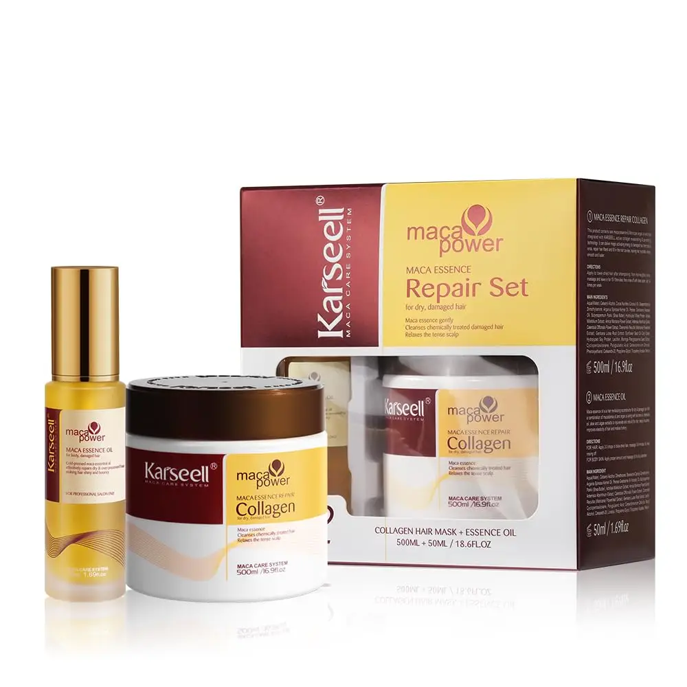 Karseell Collagen Hair Mask & Argan Oil Set detail
