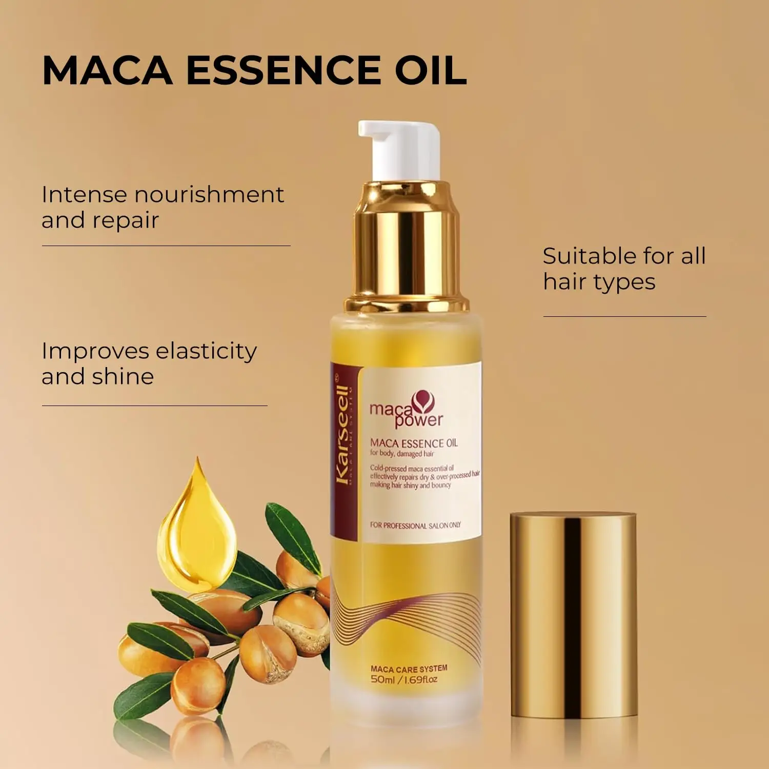 Karseell Collagen Hair Mask & Argan Oil Set features