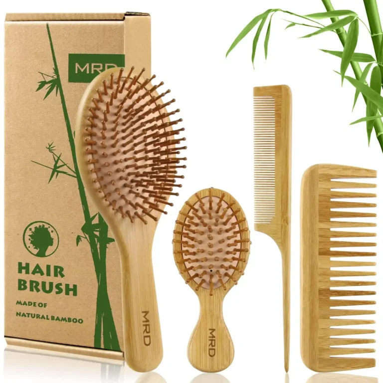 MRD Hair Brush Set, Natural Bamboo Comb Paddle review