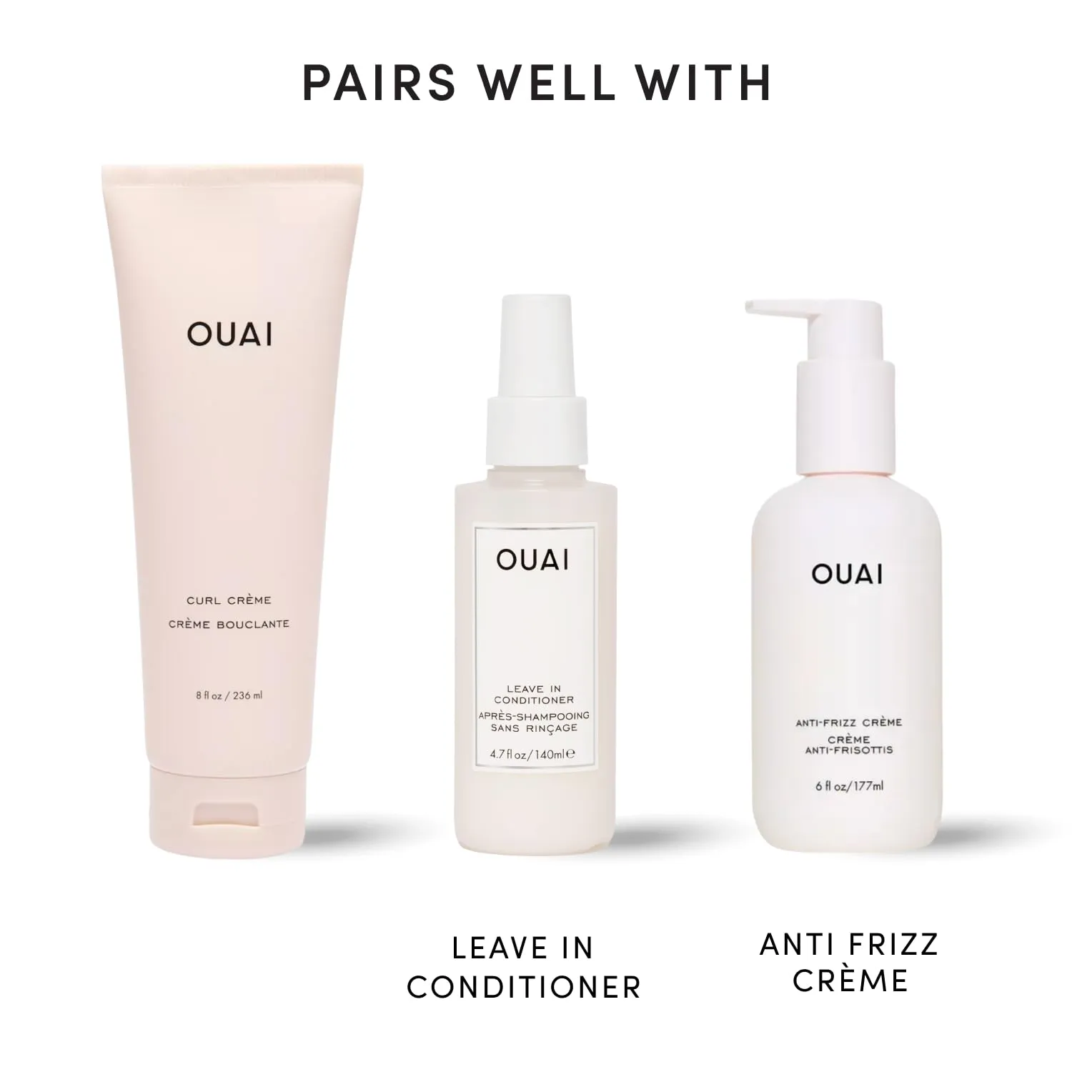 OUAI Curl Cream – Curl Defining Cream with Chia & Linseed Oil detail