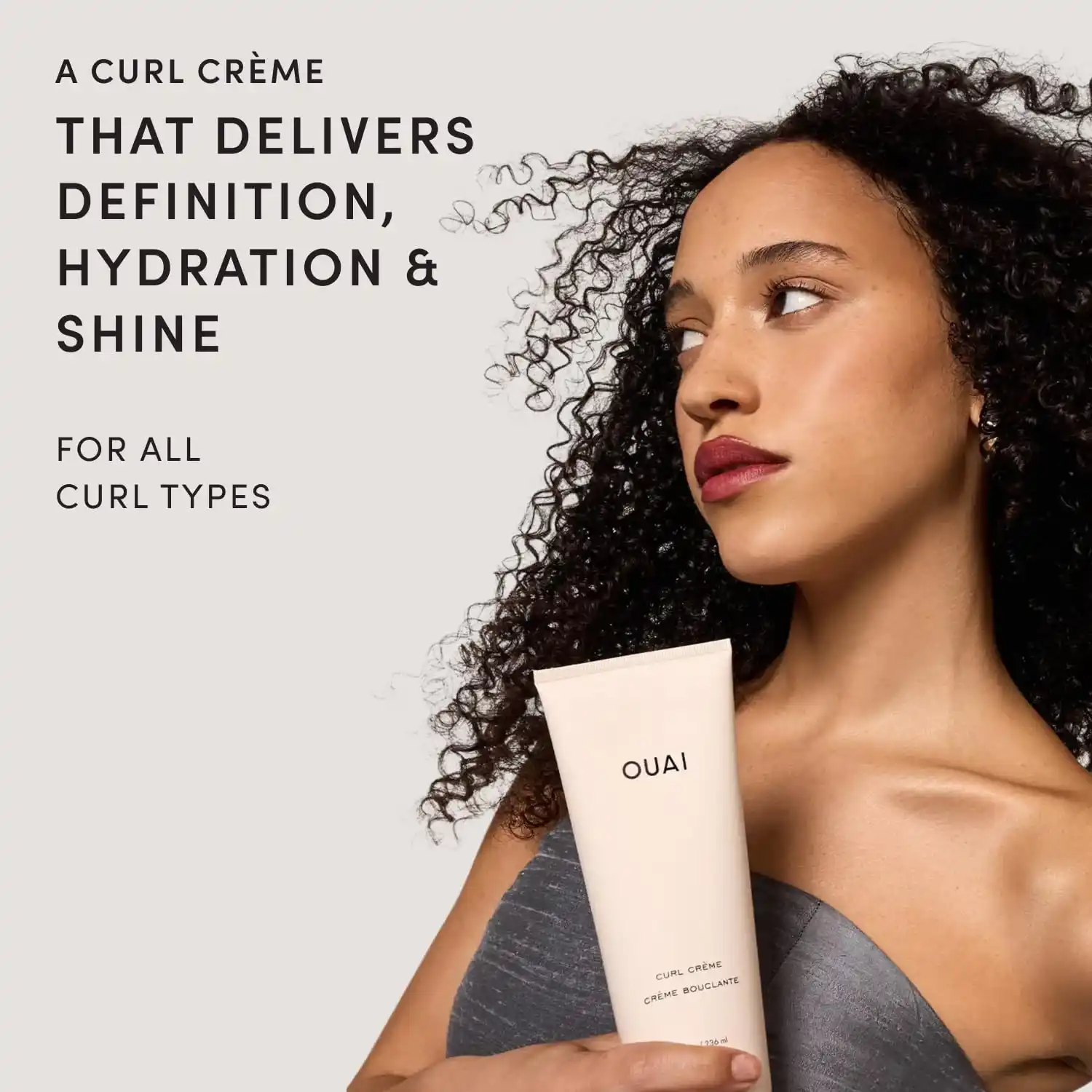 OUAI Curl Cream – Curl Defining Cream with Chia & Linseed Oil features