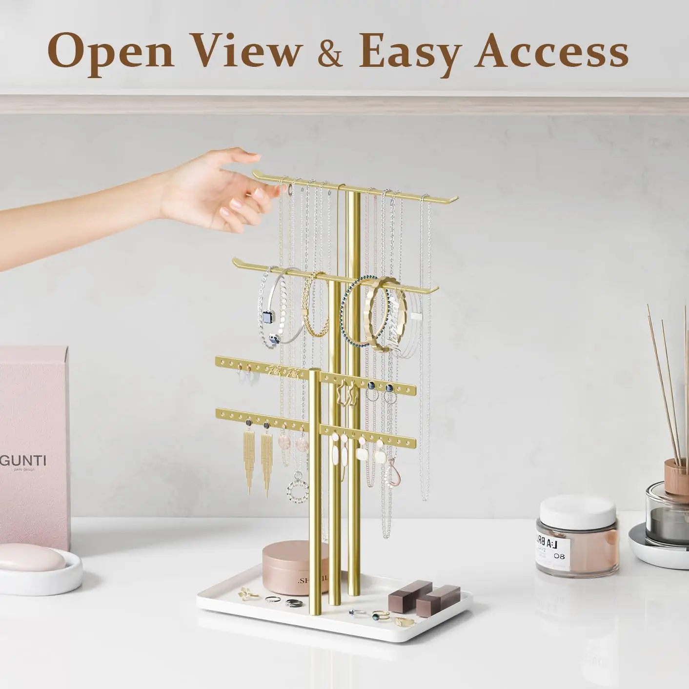 Pickpiff Jewelry Stand Holder Organizer results