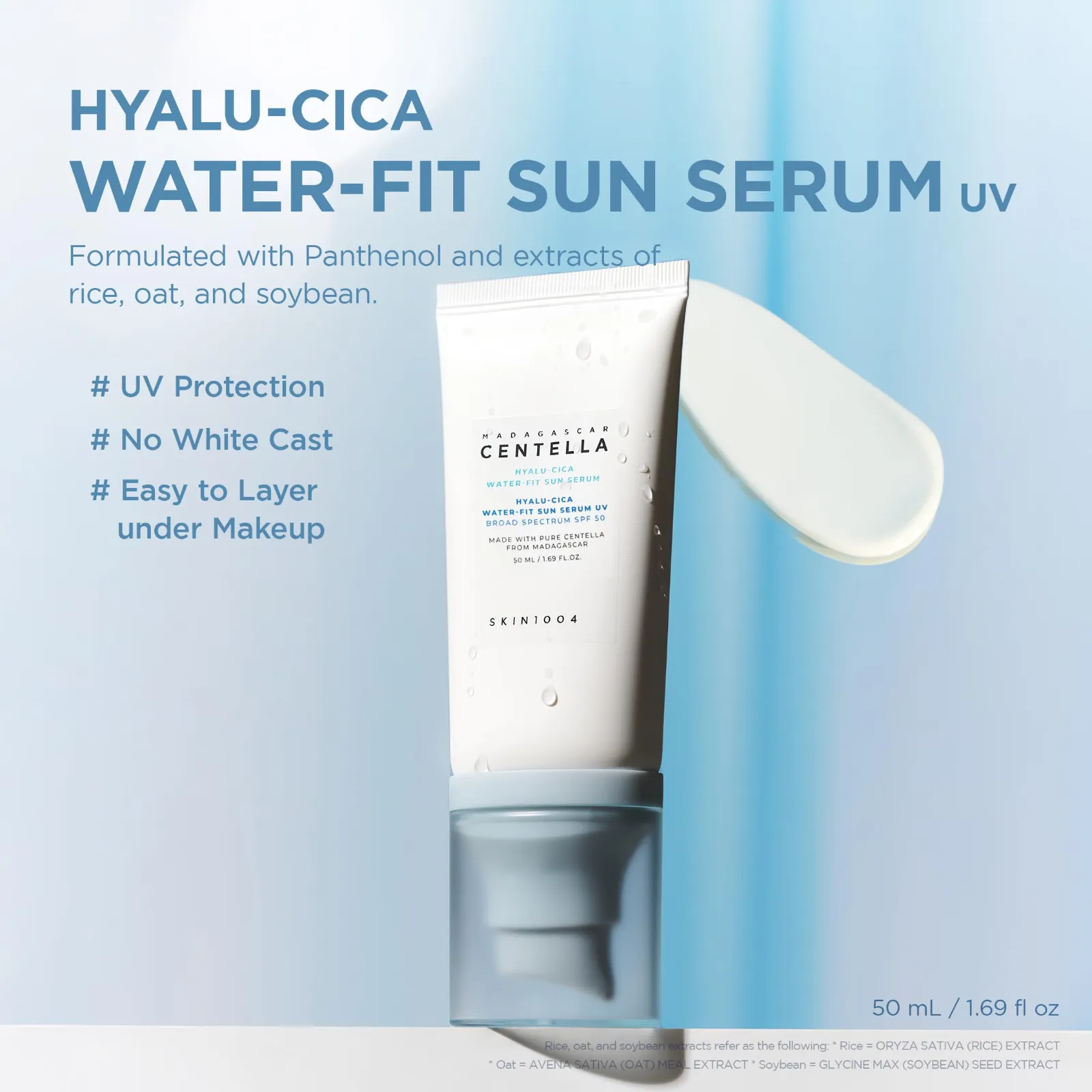SKIN1004 Centella Hyalu-Cica Water-Fit Sun Serum UV detail