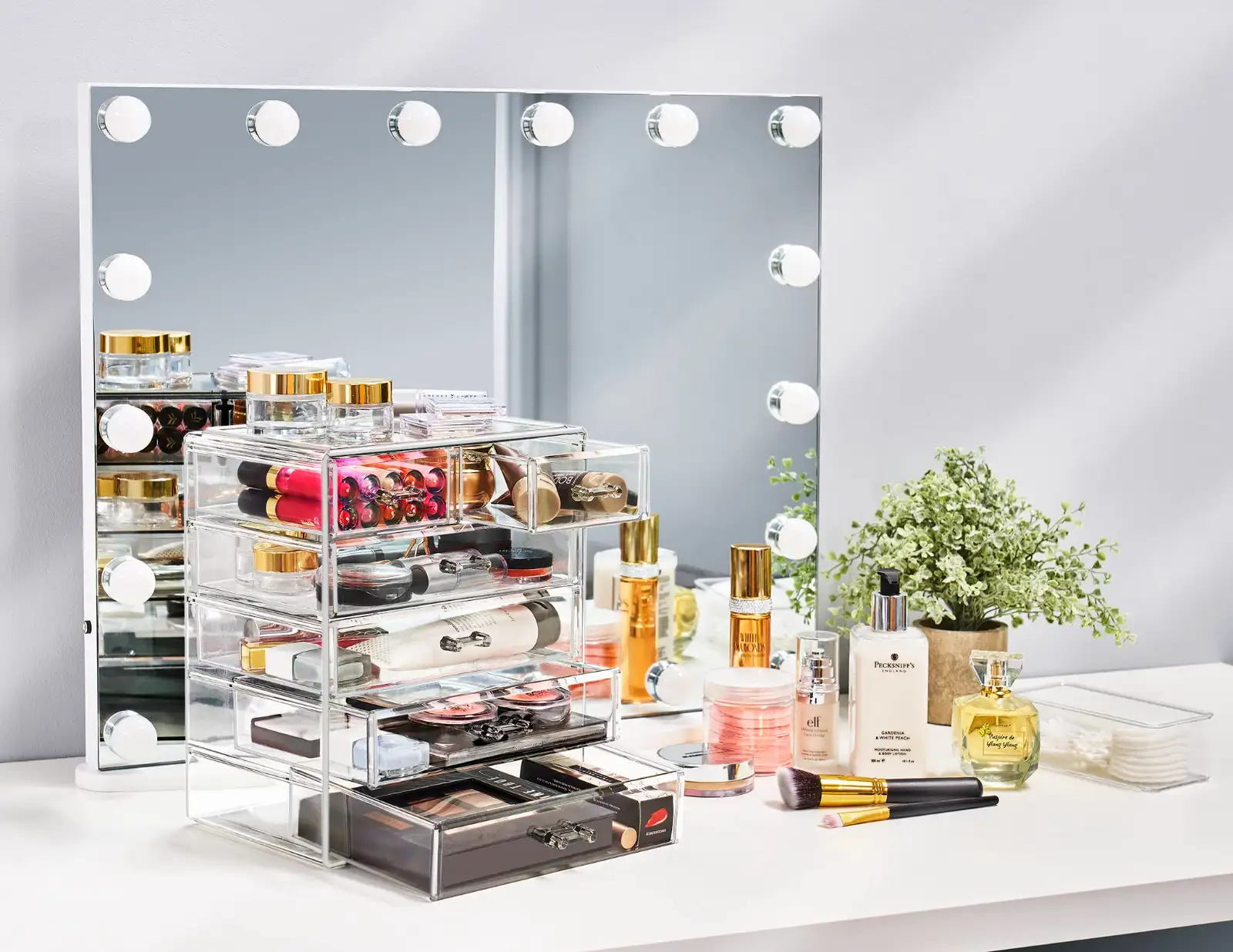Sorbus Acrylic Makeup Organizer Set, 6-Drawer showcase
