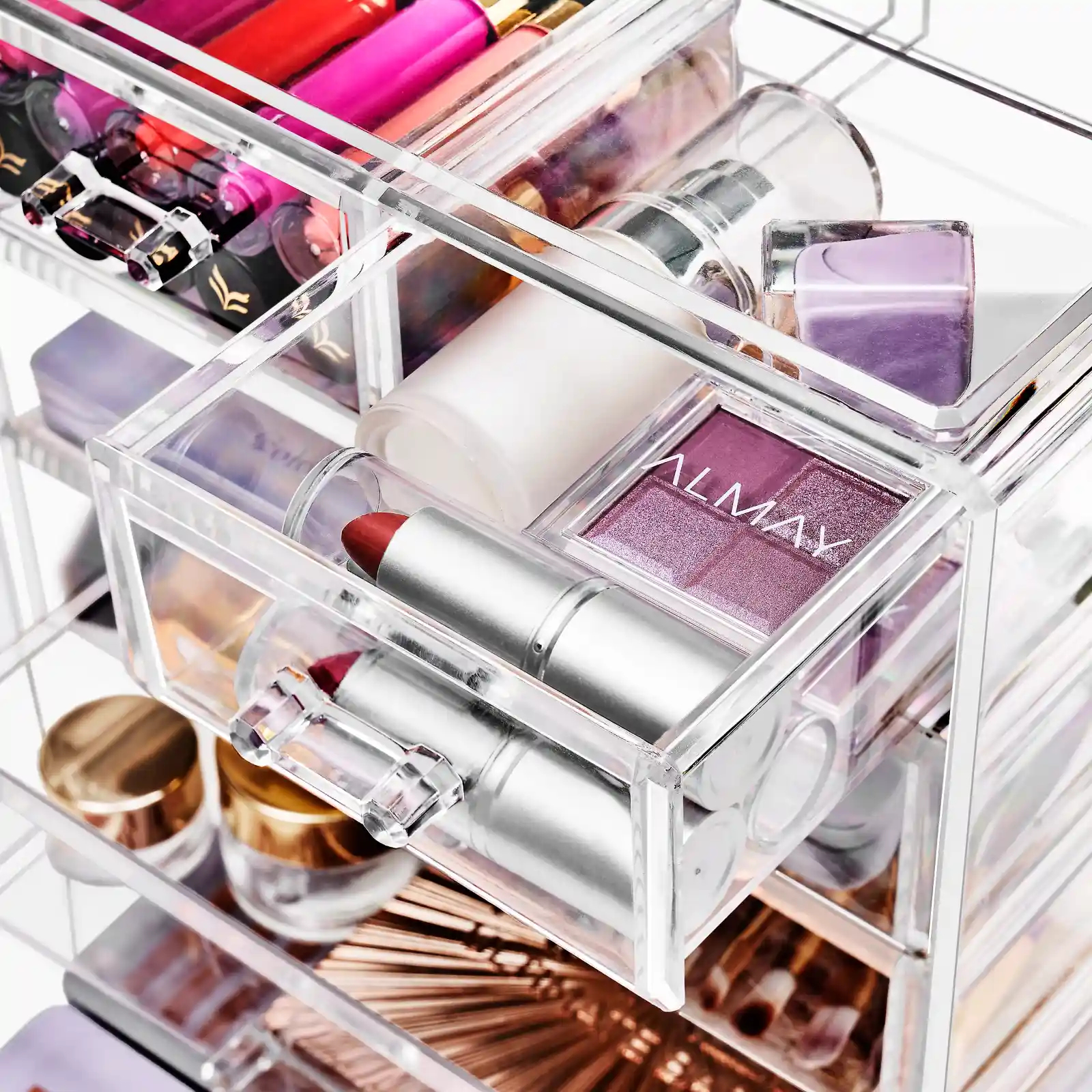 Sorbus Acrylic Makeup Organizer Set, 6-Drawer unboxing