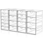 YFXCVSL Acrylic Makeup Organizer with 19 Drawers
