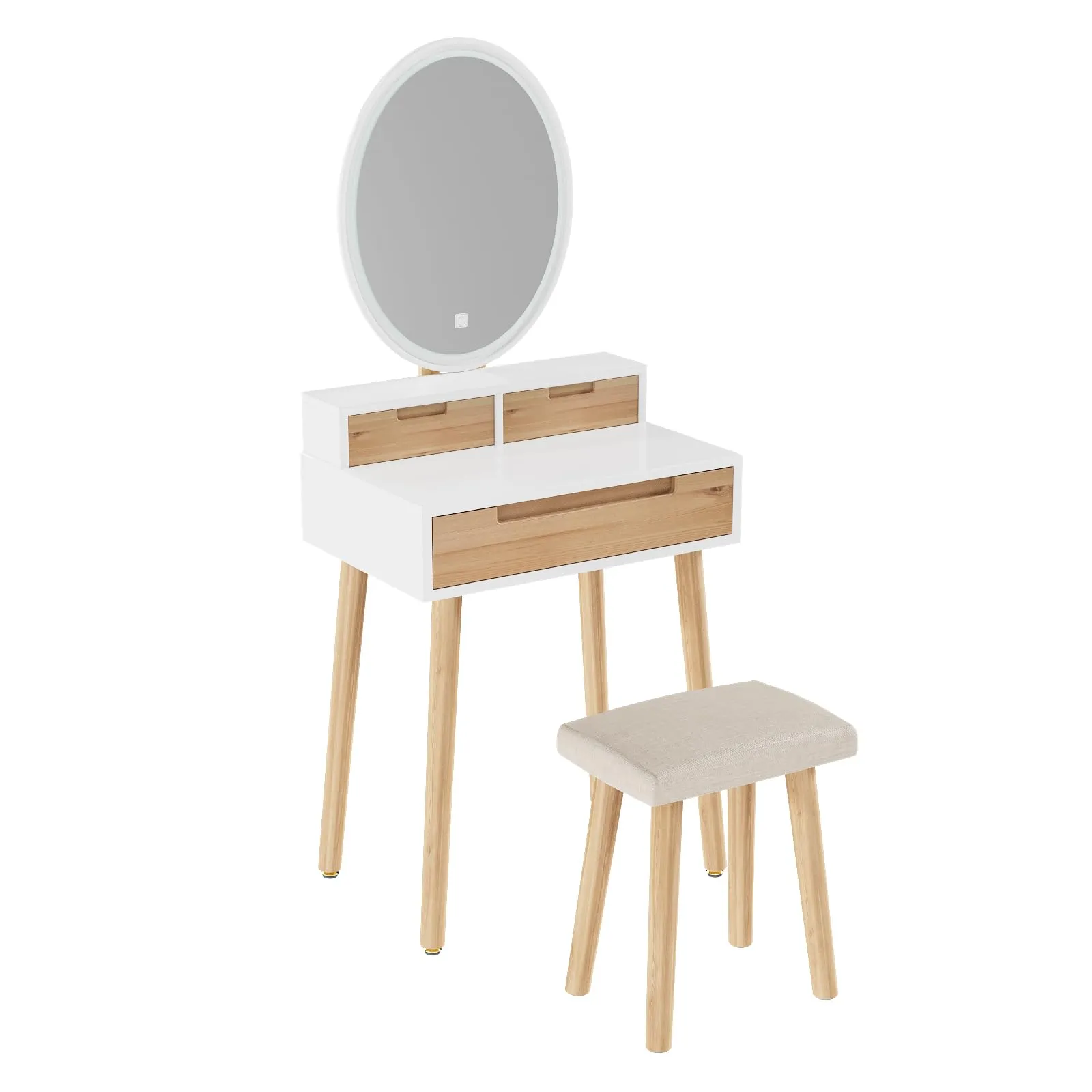 YOURLITE Small Makeup Vanity Desk with Lights detail