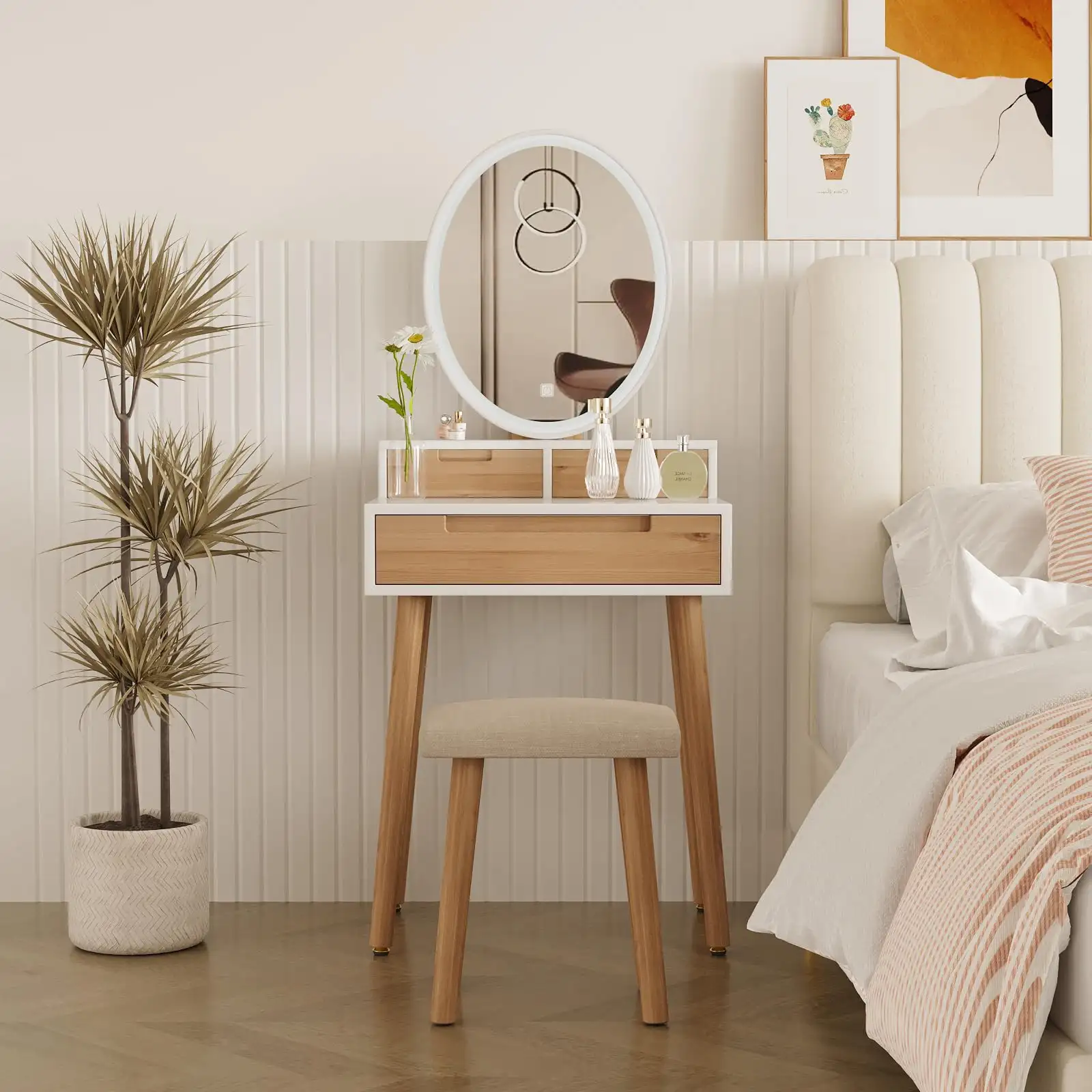 YOURLITE Small Makeup Vanity Desk with Lights review