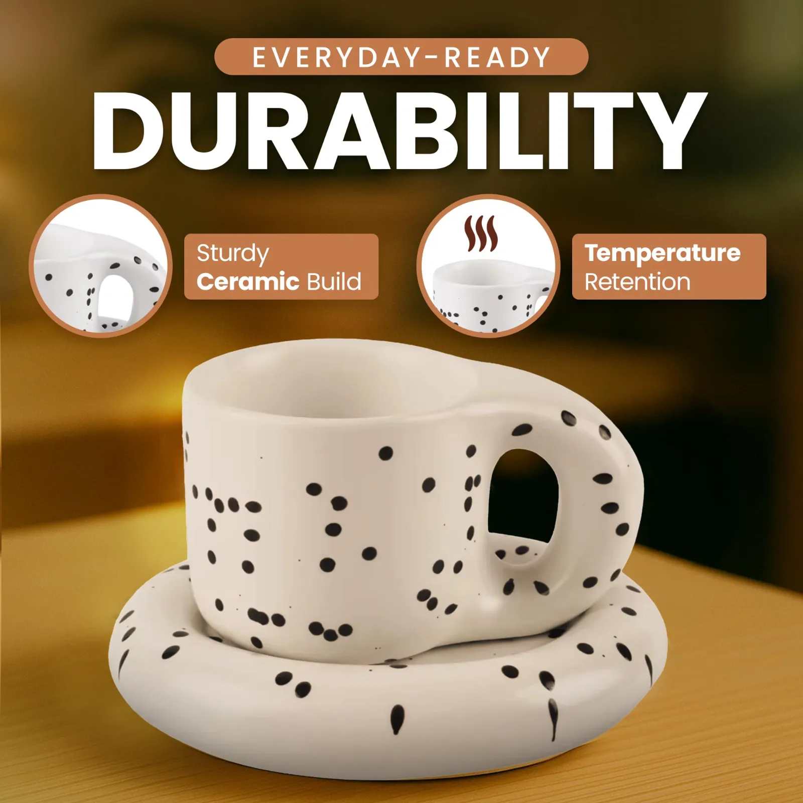 10oz Nordic Ceramic Coffee and Tea Mug detail