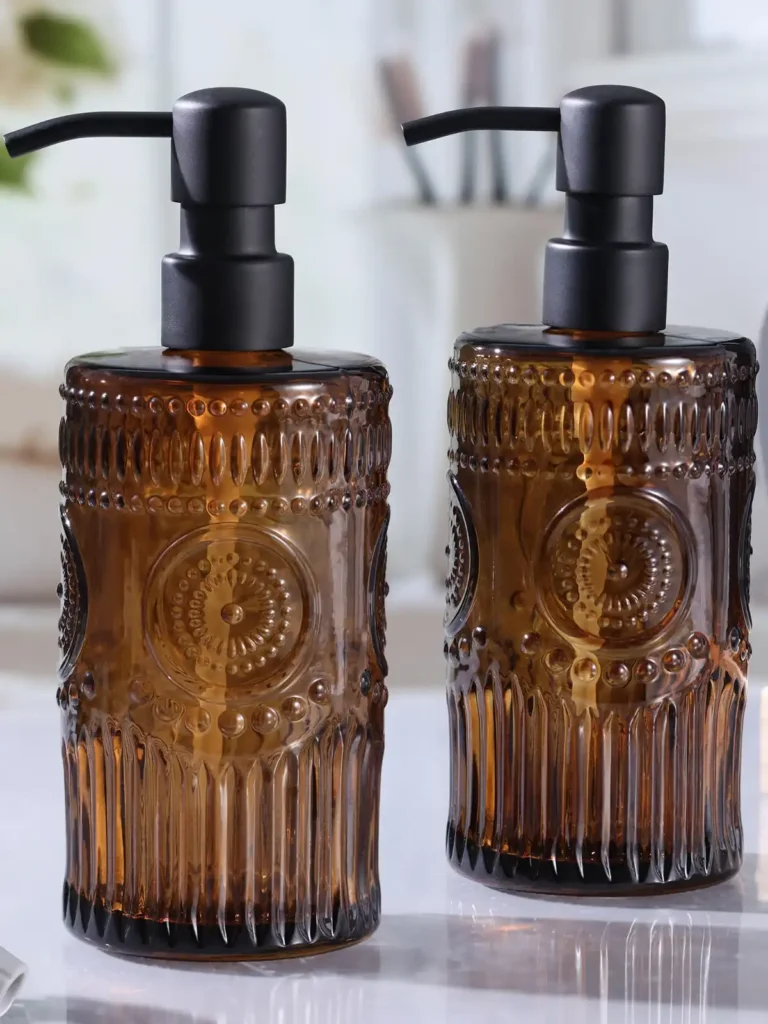 17 OZ Sunflower Embossed Glass Soap Dispenser review