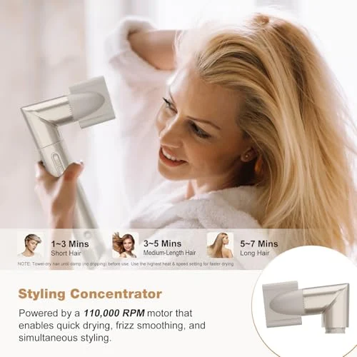 7MAGIC 7-in-1 Hot Air Styler – Fast Drying and Volumizing Hair Tool features