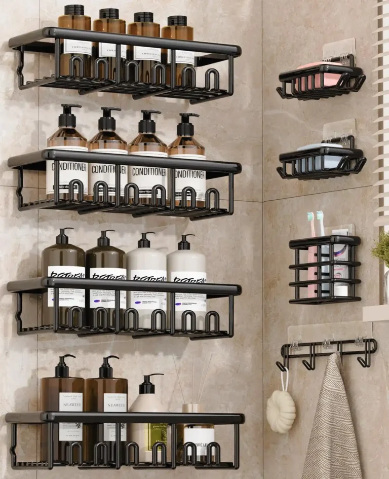8 Pack Adhesive Rustproof Shower Caddy with Soap Dishes review