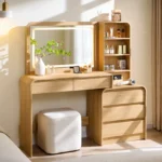 Aitjunz Makeup Vanity Desk with Mirror and Lights