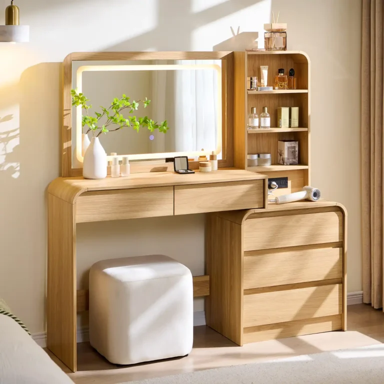 Aitjunz Makeup Vanity Desk with Mirror and Lights review