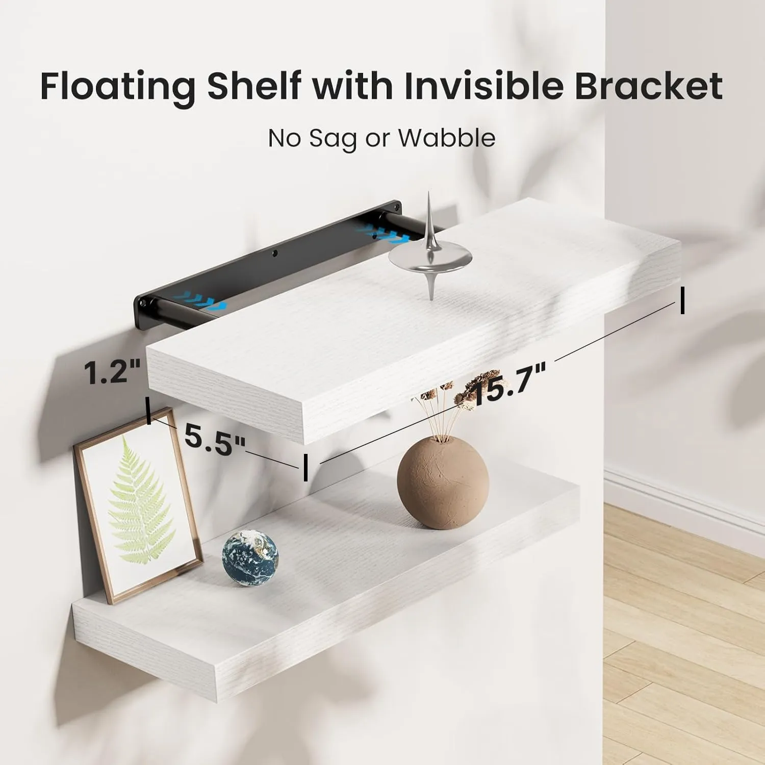 AMADA HOMEFURNISHING Floating Shelves, Wall Shelves for Bathroom showcase