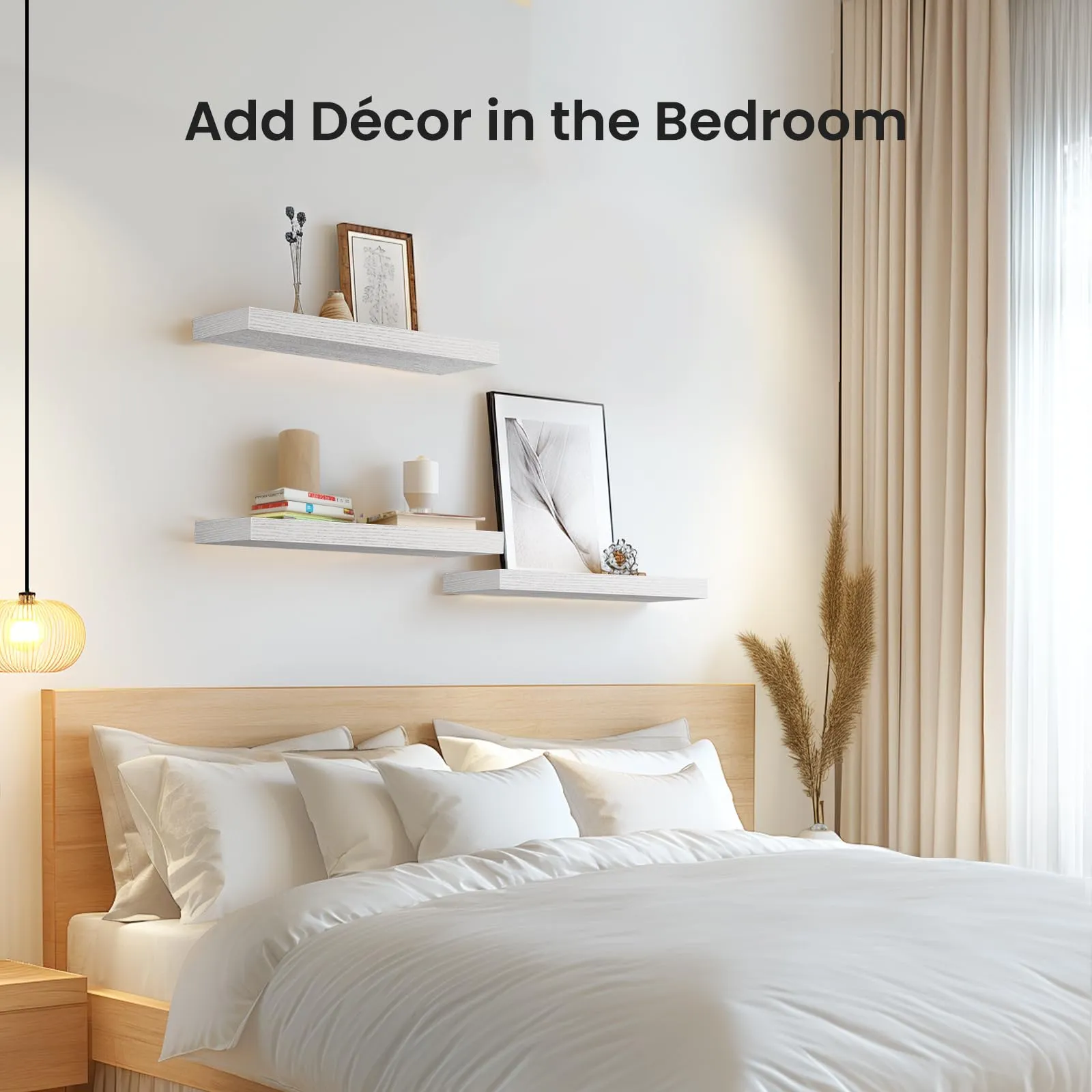 AMADA HOMEFURNISHING Floating Shelves, Wall Shelves for Bathroom unboxing