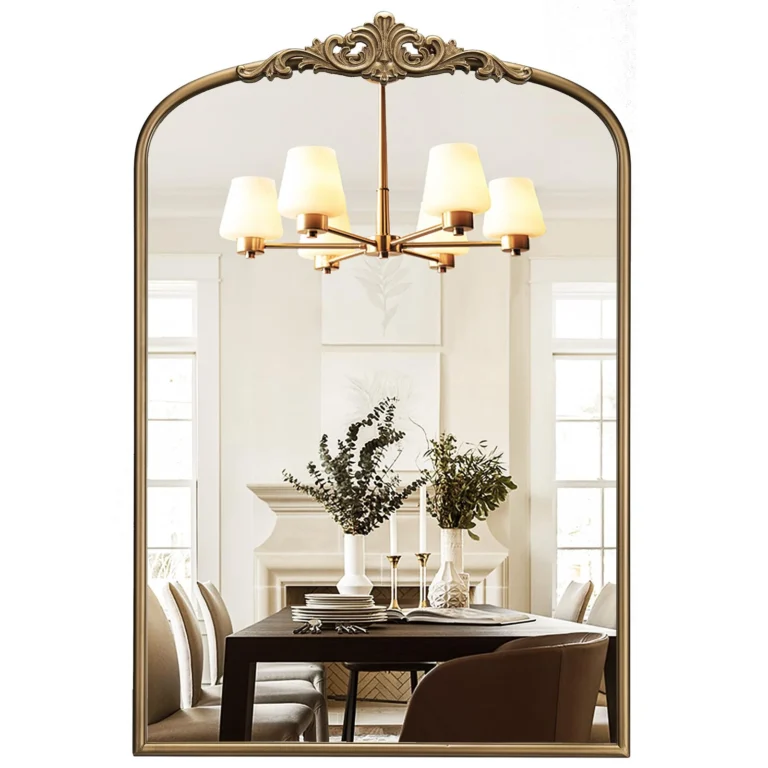 Antique Gold Bathroom Arched Wall Mirrors, Ornate Arch review