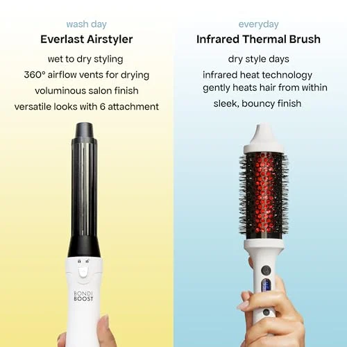 BONDIBOOST Infrared Thermal Brush – Heated Brush for Smooth, Shiny Hair results