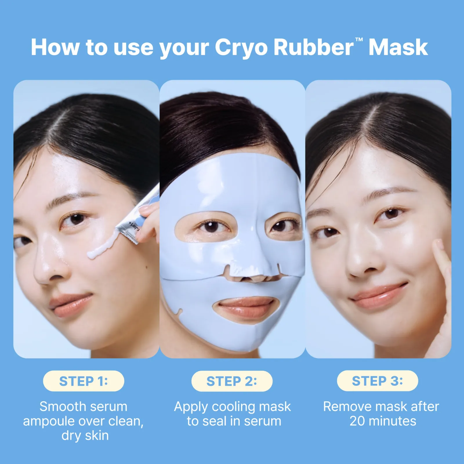 Dr.Jart+ Cryo Rubber Cooling Korean Face Mask with Serum features