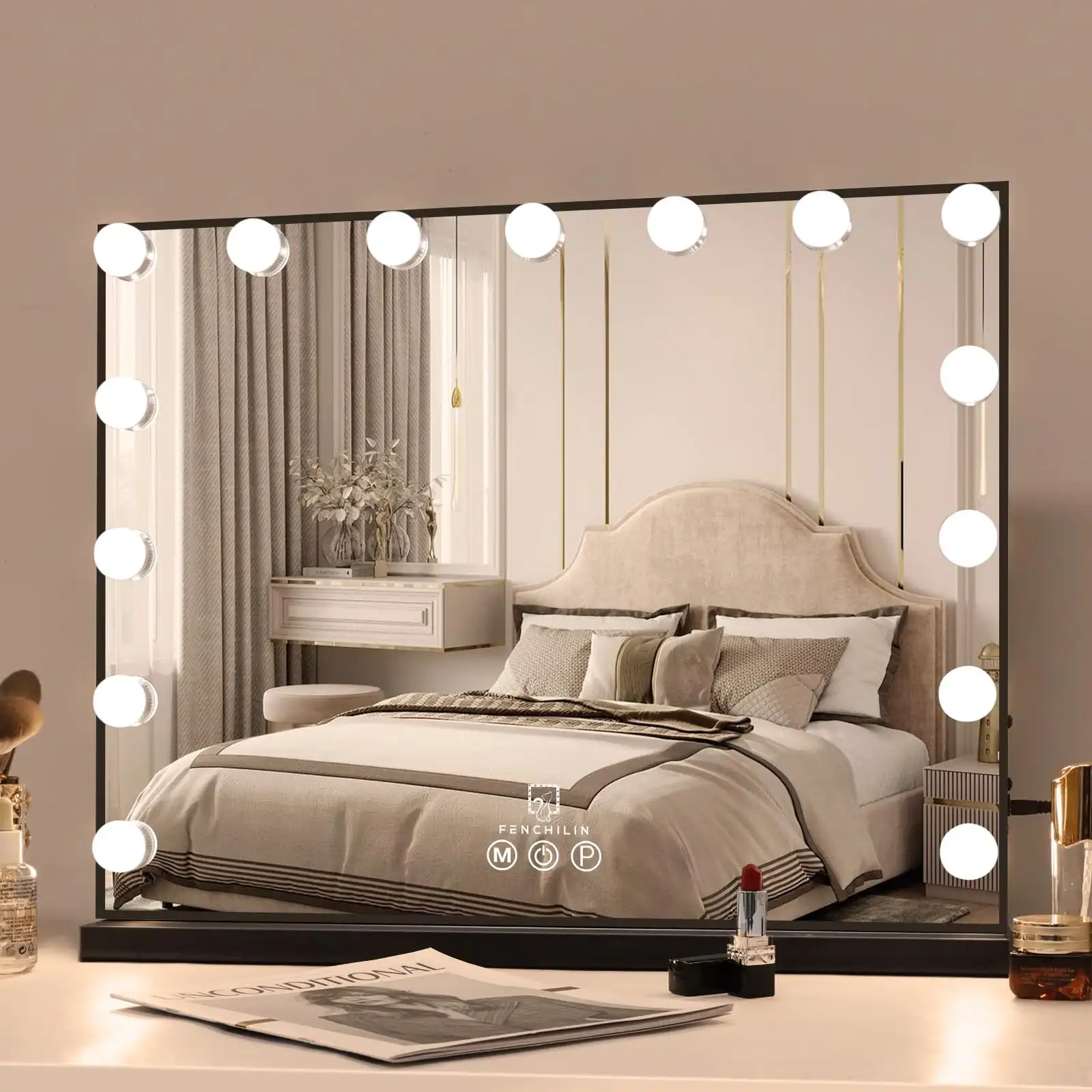 FENCHILIN Vanity Mirror with Lights detail