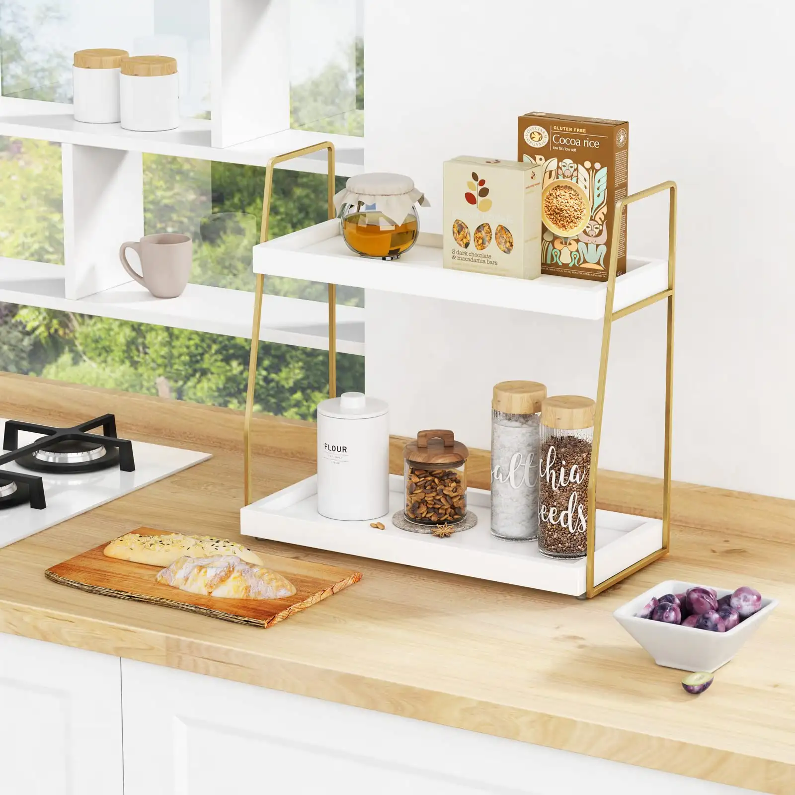 Forbena Bathroom Organizer Countertop, Counter Organizer for Bathroom showcase