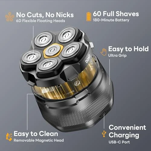 Head Shavers for Bald Men – Waterproof & Fast Shaving features