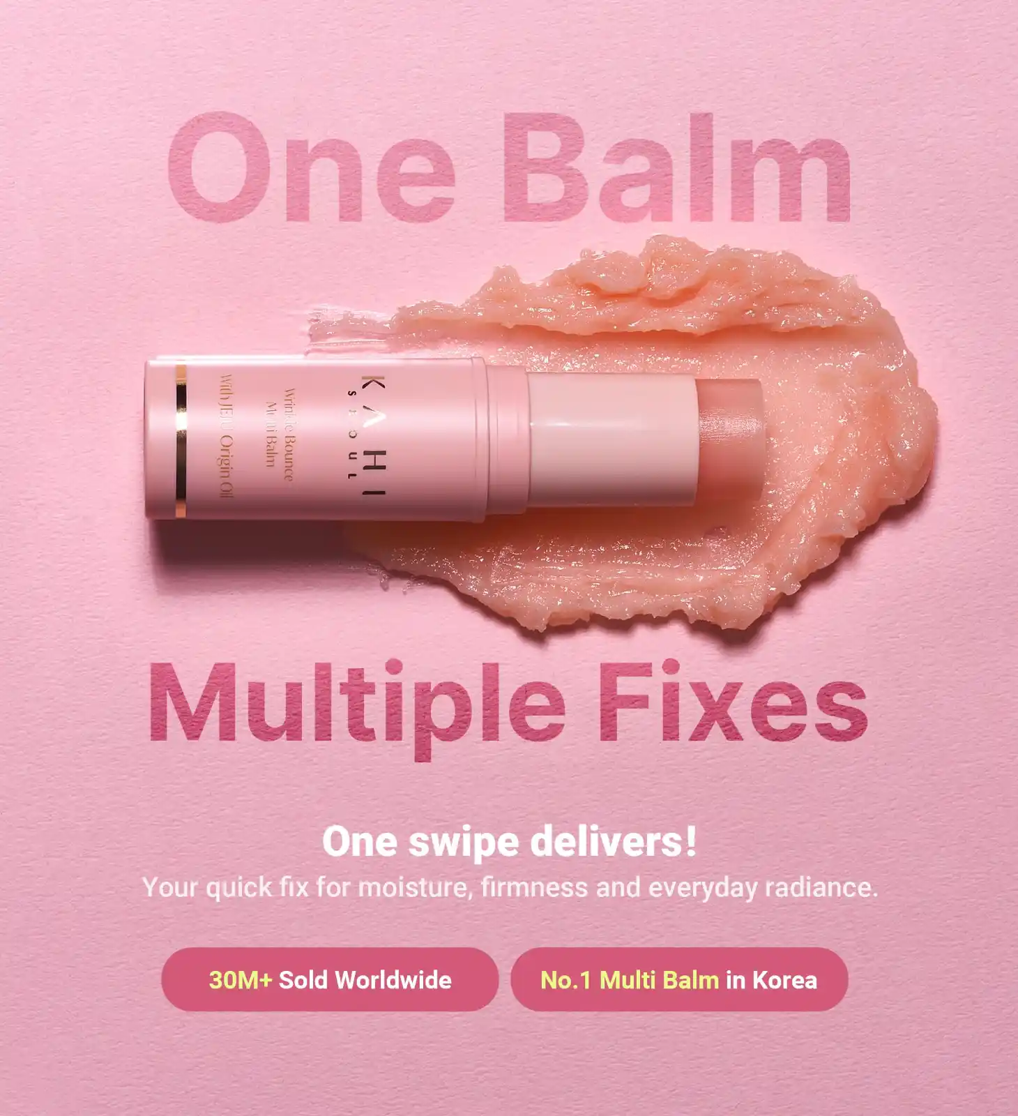 KAHI Wrinkle Bounce Multi Balm Stick, PDRN Collagen Wrinkle Stick detail
