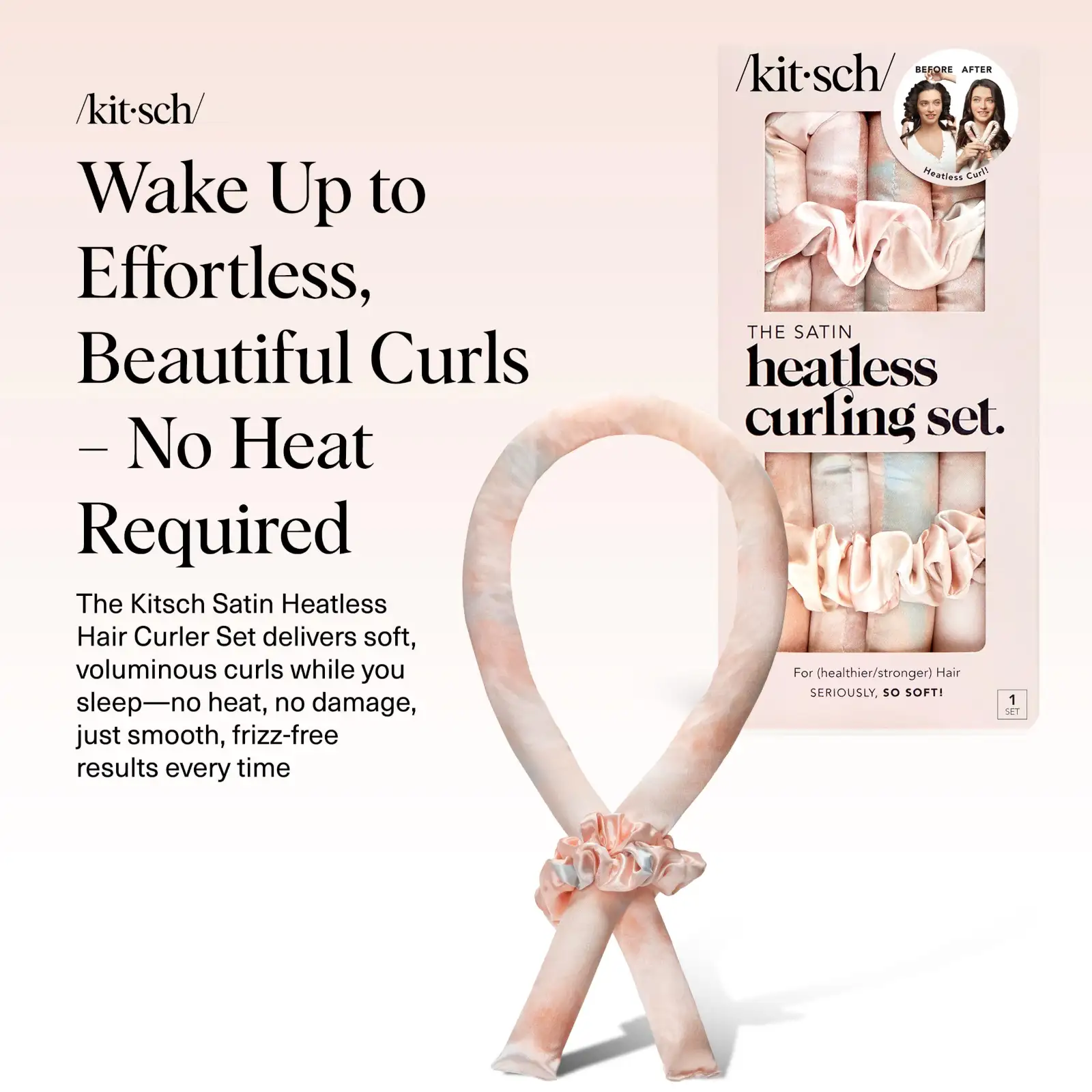 Kitsch Satin Heatless Curlers Set detail