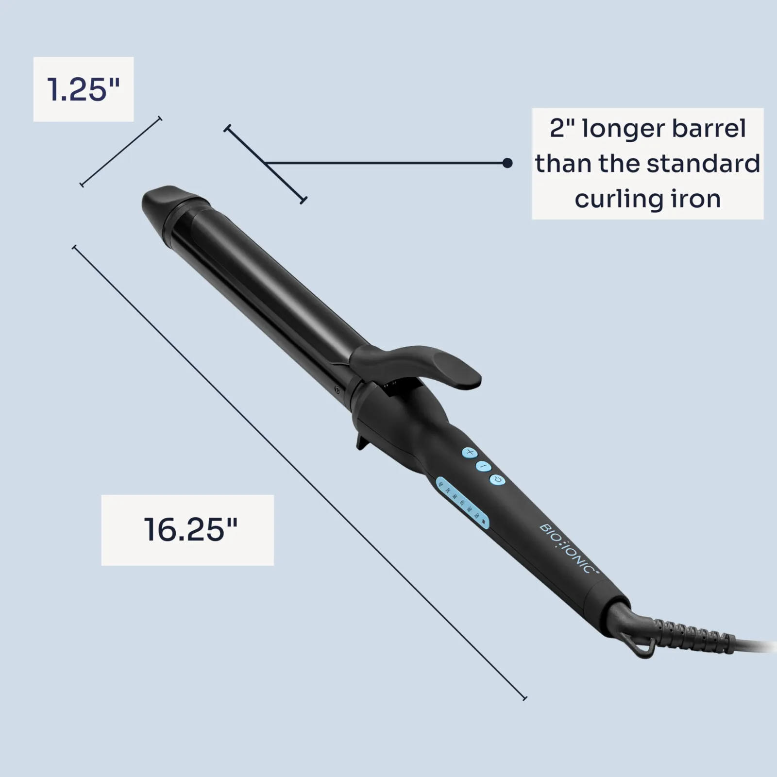 Long Barrel Curling Iron with Moisture Heat Technology unboxing
