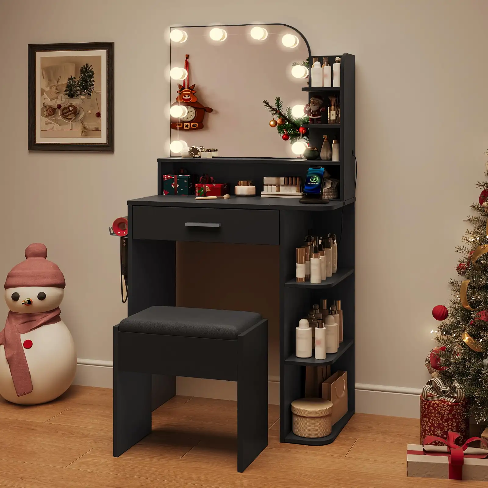 Makeup Vanity with Chair, Small Vanity Desk review
